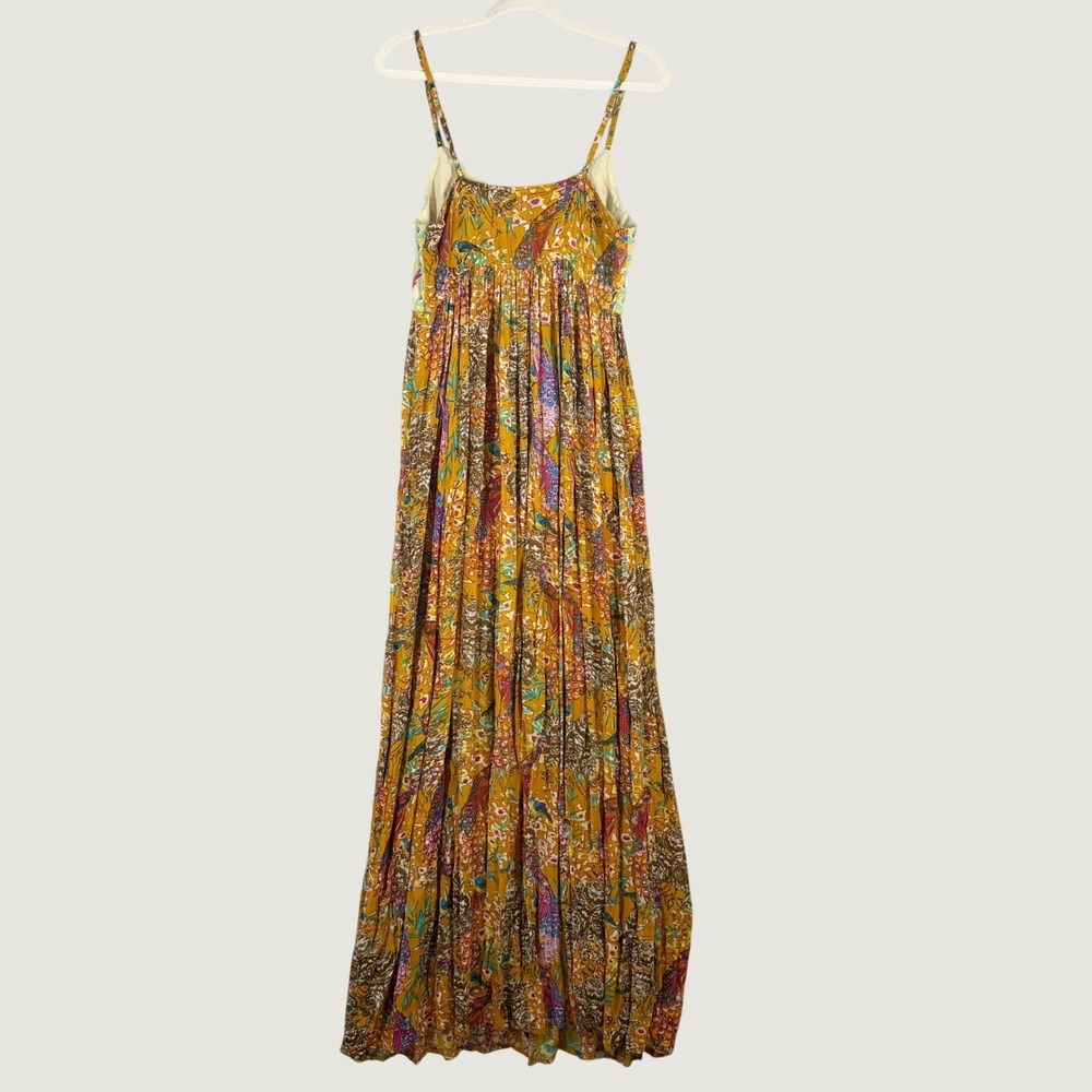 RAGA Anthro Feathers Of Paradise Parkland Maxi Dress Size M Floral Embroidered - Picture 8 of 8